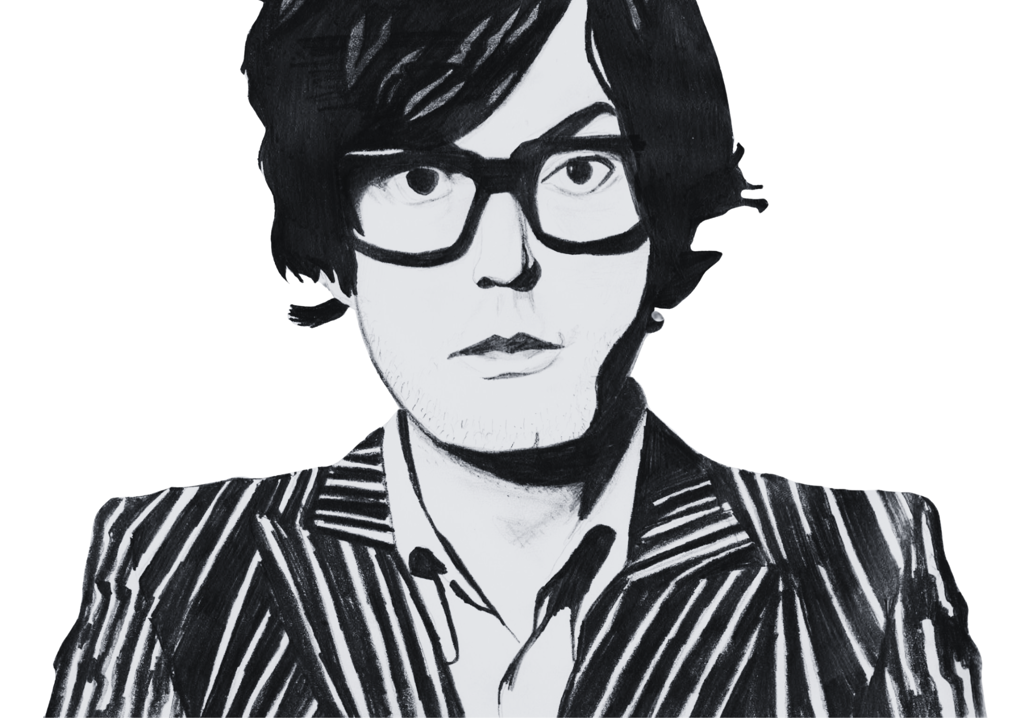 Jarvis Cocker Pencil Portrait