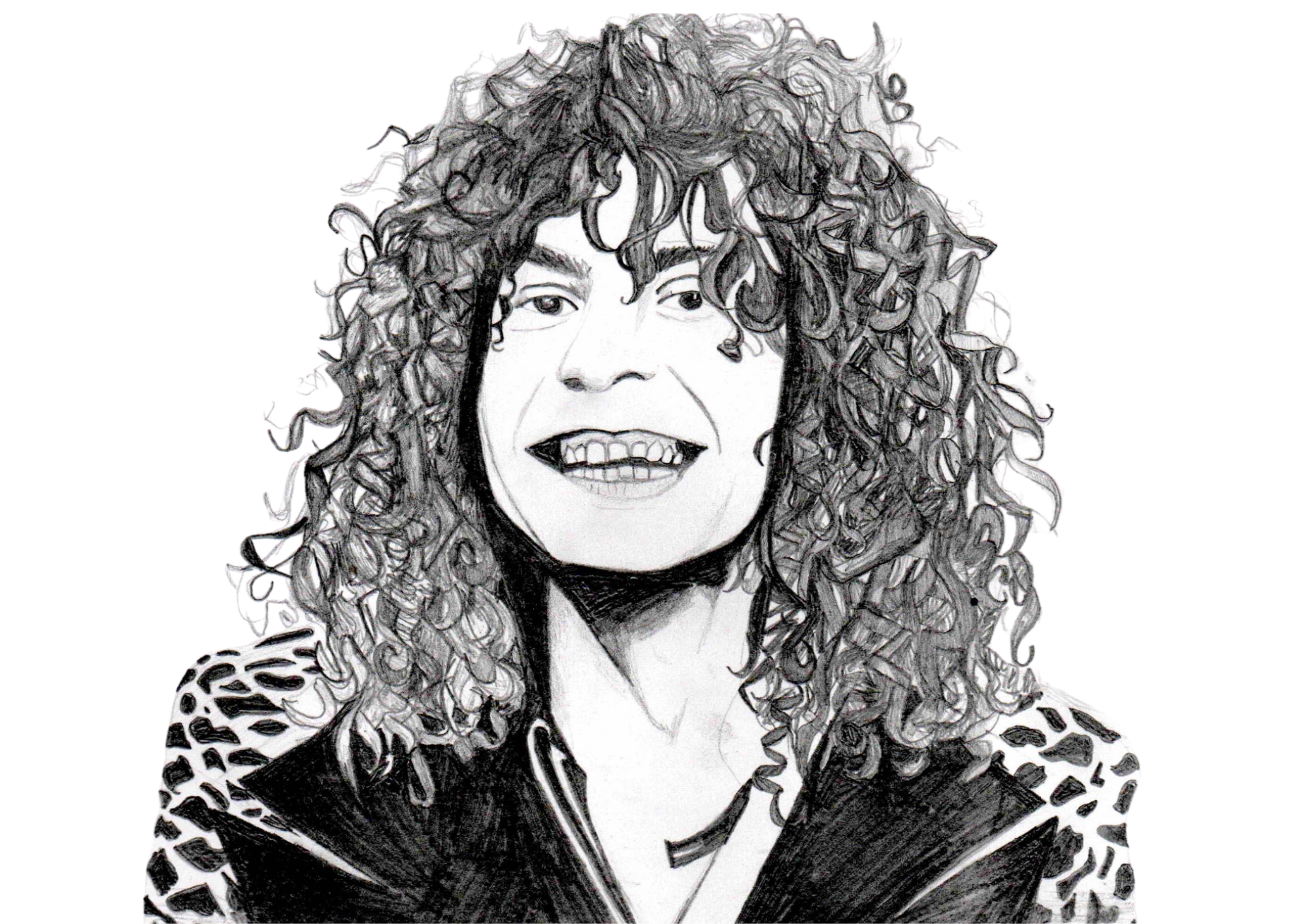 Marc Bolan Pencil Portrait